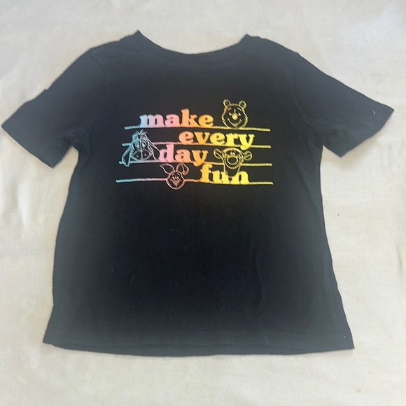 Old Navy X Disney - Black Short Sleeve Tees Vibrant Graphics - Picture 1 of 4